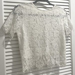 SHEIN Lace Cropped Blouse